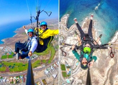 Gleitschirmfliegen (Paragliding) auf Teneriffa