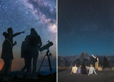 Sternenbeobachtung mit Teleskop auf Teneriffa